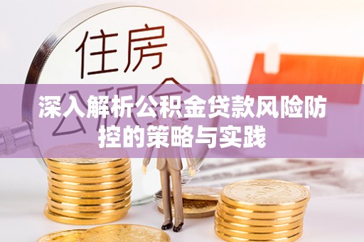 德化深入解析公积金贷款风险防控的策略与实践