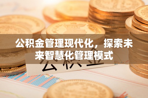 德化公积金管理现代化，探索未来智慧化管理模式